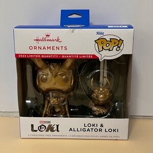 Hallmark Funko Gold Loki & Alligator Loki Ornaments